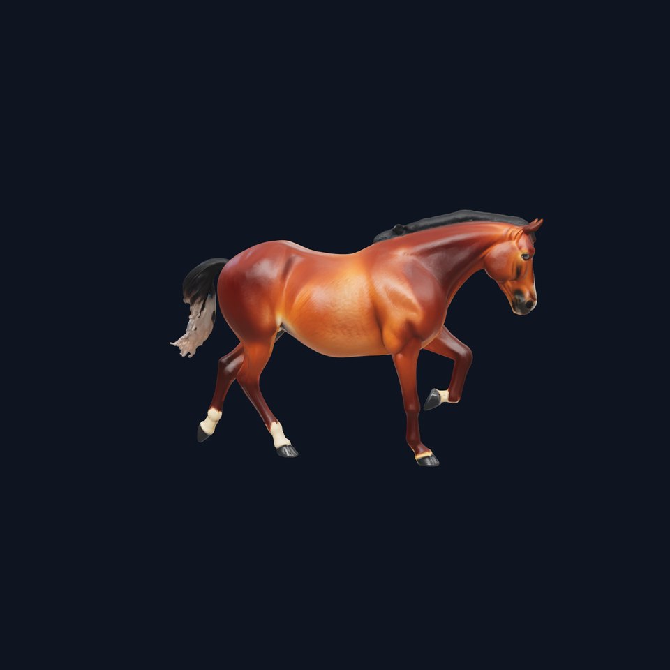 Saddlebred Horse 3D Model with Dynamic Animation